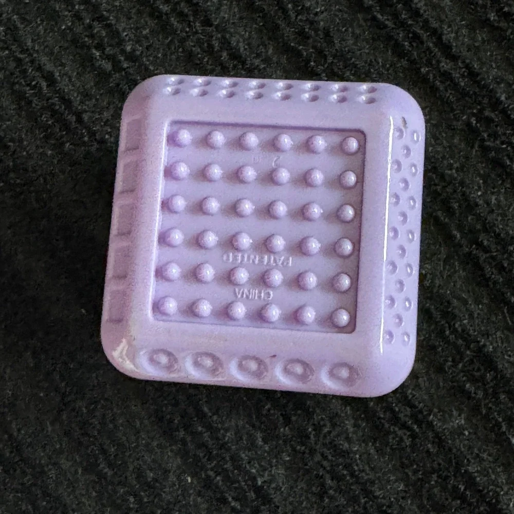 Fisher Price Peek-a-Blocks Cow Green Purple Square Block‎ Toy